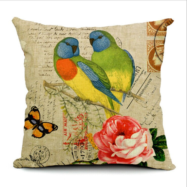 parrot plush pillow